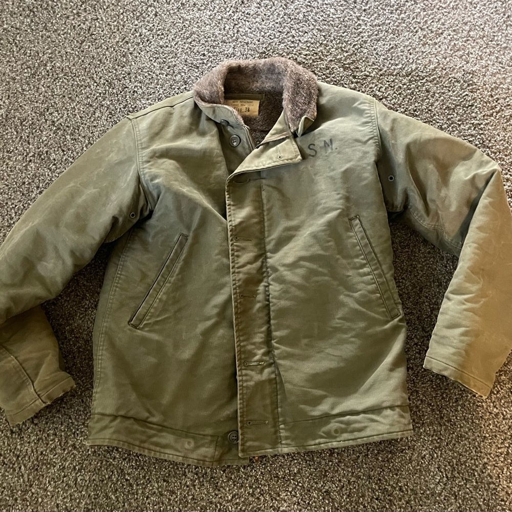 Olive N-1 Jacket vintage 1940s